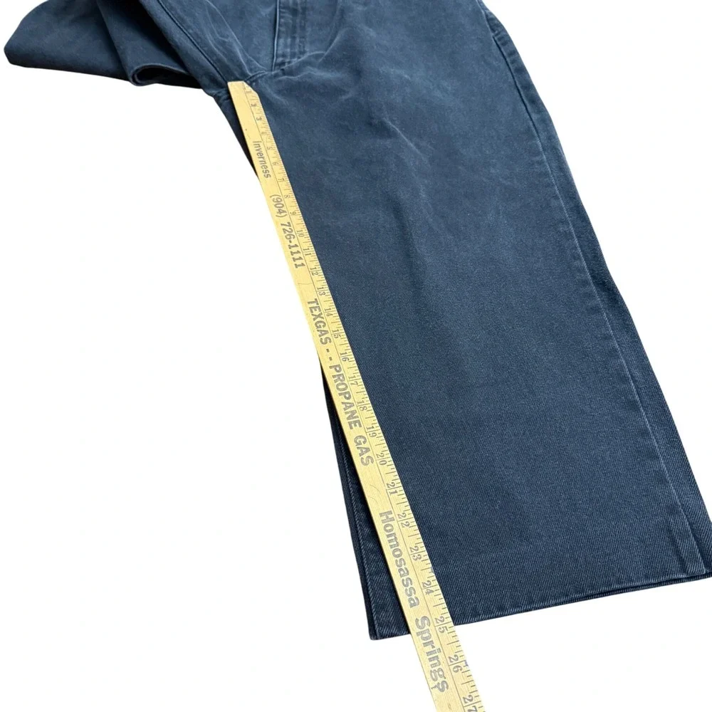 George Mens Black‎ Relaxed Fit Jeans 40x30 (40x25) Cotton Denim